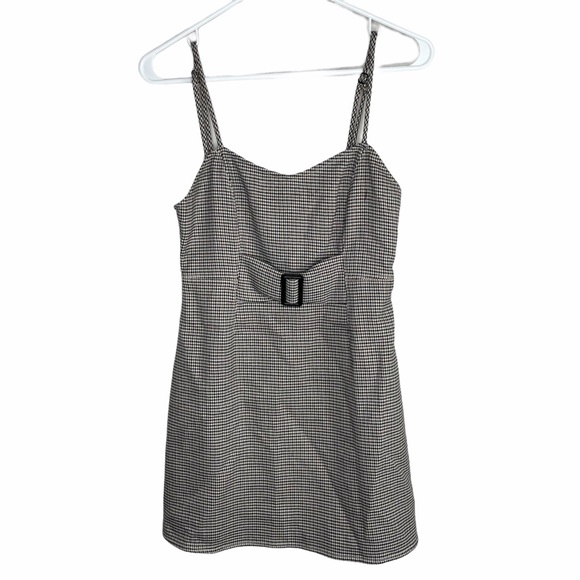 Free People Houndstooth Mini Dress - Picture 3 of 13